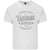 Gildan Maglietta Bianca In Cotone Leggero Vintage Anno 21 Compleanno 2005 Uomini