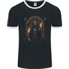 Fruit of the Loom T-Shirt Ringer Da Uomo Goth Grim Reaper Teschio Heavy Metal 14 FotL