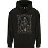 lovetshirts Felpa Con Cappuccio Goth Grim Reaper Teschio Heavy Metal 6 Uomini 80% Cotone