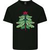 Gildan T-Shirt In Cotone Leggero Per Uomini Con Drago E Albero Di Natale