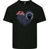 Gildan Love Flag Isole Cook Calcio Uomo Maglietta Leggera In Cotone