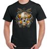Immersioni T-Shirt Teschio Uomo Divertente Diver Maschera Top Mare Profondo