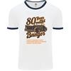 Fruit of the Loom T-Shirt Ringer Per Uomo Del 80° Compleanno Di 80 Anni