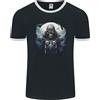 Fruit of the Loom Maglietta Ringer Da Uomo FotL Con Teschio Biker Moto Grim Reaper 22