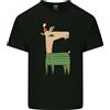 Gildan Un Natale Lama che Indossa Cappello da Uomo Cotone Leggero T-Shirt