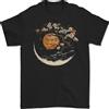 Gil dan Un Giapponese Stile Albero su Una Luna Fantasia T-Shirt 100% Cotone