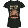 Gildan Thunder Hotrods Hot Rod Dragster Auto T-Shirt Donna Taglio Petite
