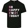 Gildan So Happy Im 21 Oggi 21st Compleanno Età Divertente Uomo Cotone T-Shirt