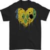 Gildan Love Saint Vincent And Grenadines Bandiera Calcio T-Shirt 100% Cotone