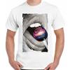 Moda T-Shirt Galattica Taste - Uomo Scienza Sexy Poster Spazio Universo