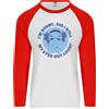 Fruit of the Loom Elefante Ho Rotolato Gli Occhi Ad Alta Voce Maglietta Baseball L/S Uomo