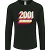 Gildan Retro 25° Compleanno Originale 2001 Maglietta A Maniche Lunghe Da Uomo