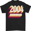 Gildan Retro 22° Compleanno Originale 2004 Maglietta Uomo 100% Cotone