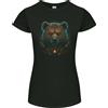 Gildan Una Maglietta Donna Taglio Petite Grizzly Bear Fantascienza Del Futuro