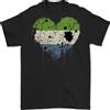Gildan Love Sierra Leone Bandiera Leonian Giorno Calcio T-Shirt 100% Cotone