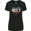 Gildan Love Flag Mari El Calcio T-Shirt Donna Taglio Ampio