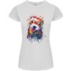 Gildan T-Shirt Acquerello Per Donne Petite Cut Per Furetti