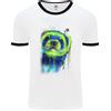 Fruit of the Loom Una Maglietta Ringer Da Uomo Acquerello Di Furetto