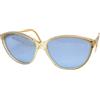 Griff VINTAGE Occhiali da sole donna anni 80's plastica made IN italy lente blu GRIFF