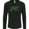 Gildan Maglietta A Maniche Lunghe Grizzly Bear Circuit Board Per Uomo