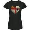 Gildan T-Shirt A Manica Corta Love Flag Sark Per Donne Taglio Petite