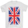 Gildan Maglietta Da Uomo Con Bandiera Del Regno Unito Union Jack 100% Cotone