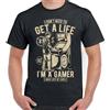 Gamer T-Shirt Gioco PC PS4 Xbox I Don'T Bisogno To Get Un Life I' Uomo