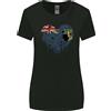 Gildan Love Flag Isole Vergini Regno Unito Calcio Donna T-Shirt A Taglio Ampio