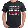 Vela T-Shirt Marinaio Uomo Divertente Barca Nave Navy Io No Mean To Be Stupenda