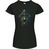 Gildan T-Shirt Donna Petite Con Teschio Biker Moto Grim Reaper 32