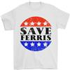 Gil dan Save Ferris Maglietta Distressed Da Uomo 100% Cotone