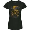Gildan T-Shirt In Cotone Con Teschio Pirata 6 Donna Taglia Piccola