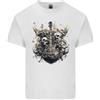 Gildan T-Shirt In Cotone Leggero Per Uomo Con Teschio E Città Heavy Metal Rock Music