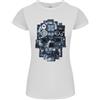 Gildan Maglietta A Manica Corta Hi-Fi Skull Music Donna Taglia Petite