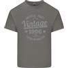 Gildan T-Shirt In Cotone Leggero Vintage Anno 30 Compleanno 1996 Uomo Charcoal
