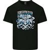 Gildan Zero Fooks Given Teschi Biker Moto Maglietta Leggera In Cotone Per Uomo