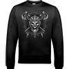 Awdis Viking Skull Scudo - Uomo Divertente Felpa Ragnar Show Televisivo Programma