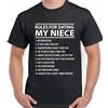 Nipote T-Shirt Rules Per Incontri il Mio Uomo Divertente Papà Giorno Uncle's