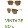Devilmar occhiali da sole uomo goccia vintage anni 80's plastica Devimar marrone