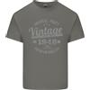 Gildan T-Shirt In Cotone Leggero Vintage Per Uomo 80° Compleanno 1946 Grigio Carbone
