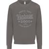 Awdis Felpa Vintage Anno 25° Compleanno 2001 Uomo Charcoal