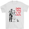 Gildan Maglietta Da Uomo Banksy Art Everything Is Not Legal 100% Cotone