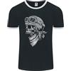 Fruit of the Loom Maglietta Ringer Uomo Biker Outlaw Teschio Moto