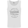 Gildan Vintage Anni '80 Compleanno 80° 1946 Gilet Smanicato Uomo Bianco