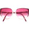 Vintage occhiali da sole donna vintage anni 80 made in italy rosso nuovo plastica