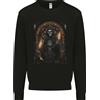 Awdis Gotico Grim Reaper Goth Heavy Metal Teschio 14 Felpa da Uomo Maglione