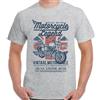 Maglietta Moto Legend Uomo Moto Biker Union Jack Bandiera UK