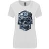 Gildan Maglietta A Manica Lunga Skull Music Hi-Fi Donna Taglio Ampio