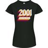 Gildan Maglietta Originale 25° Compleanno Retro 2001 Donna Petite