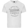 Gildan T-Shirt Vintage Anno 25 Compleanno 2001 Uomo Cotone